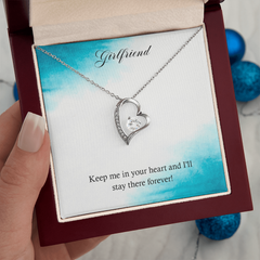 Forever Love Necklace - For Girlfriend Keep Me In Your Heart