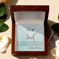 Scripted Love Necklace - For Wife The Love That I Have For You