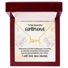 Scripted Love Necklace - For Girlfriend Whenever You Feel Inadequate