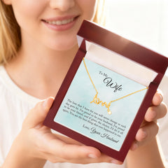 Scripted Love Necklace - For Wife The Love That I Have For You
