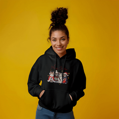 Meowy Christmas Hooded Sweatshirt