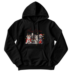 Meowy Christmas Hooded Sweatshirt