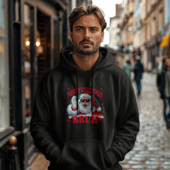 Merry Christmas Bruh Hooded Sweatshirt
