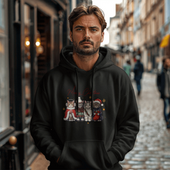 Meowy Christmas Hooded Sweatshirt