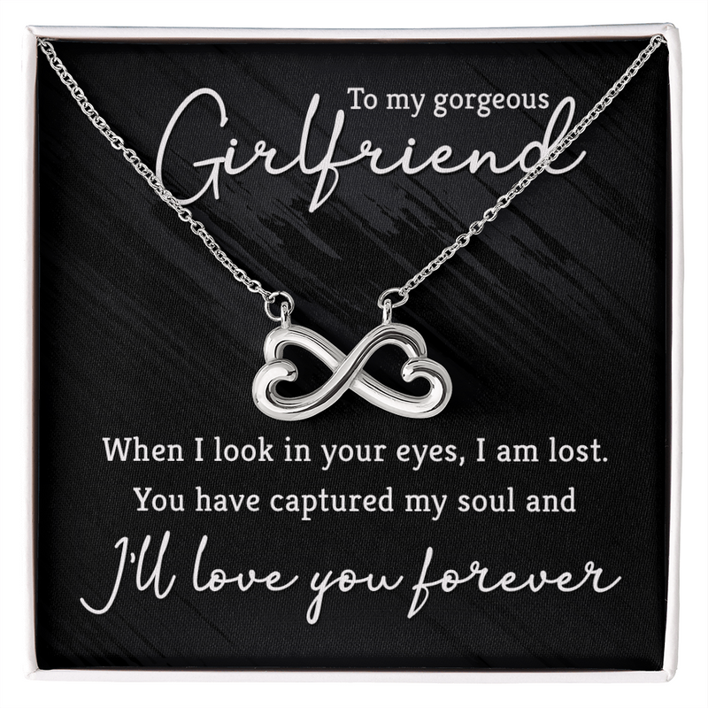 Endless Love Necklace - For Girlfriend When I Look In Your Eyes