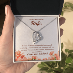 Forever Love Necklace - For Wife If I Had To Choose